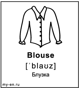 Карточка «Блузка»
