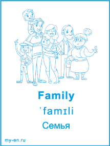Карточка «Члены семьи».