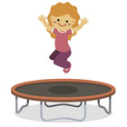 Jump on the trampoline